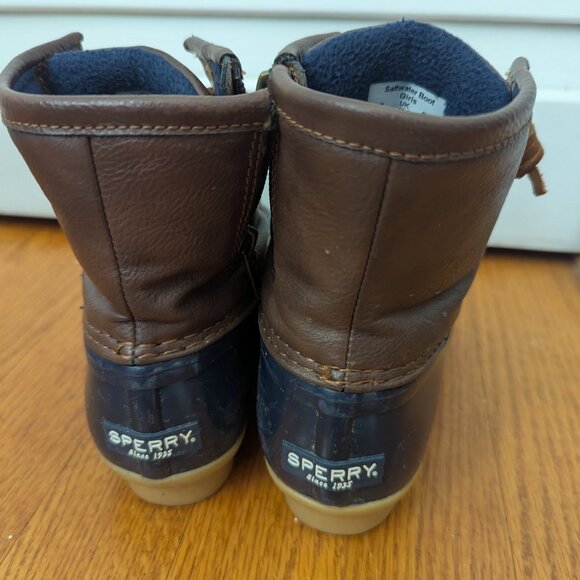 Kids Sperry Duck Boots Size 1 - Picture 3 of 5